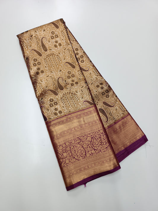 FANCY TISSUE BROCADE SAREE