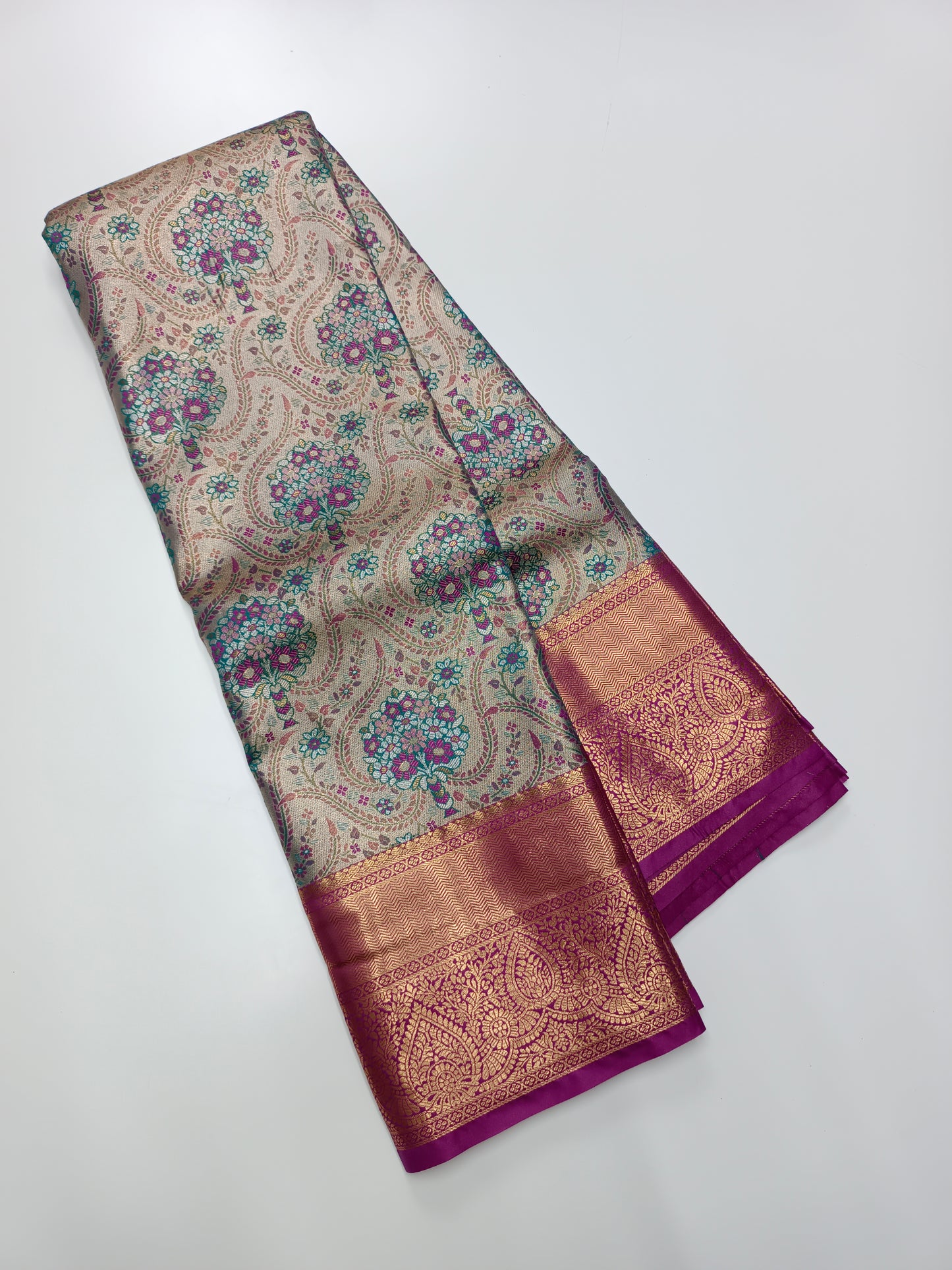FANCY TISSUE BROCADE SAREE