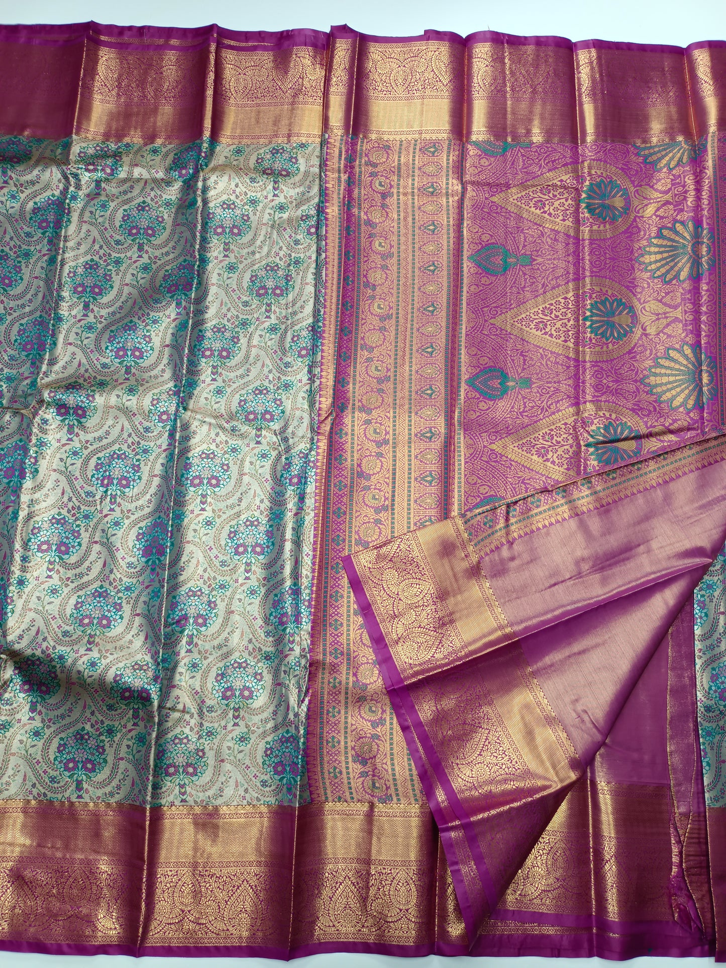 FANCY TISSUE BROCADE SAREE