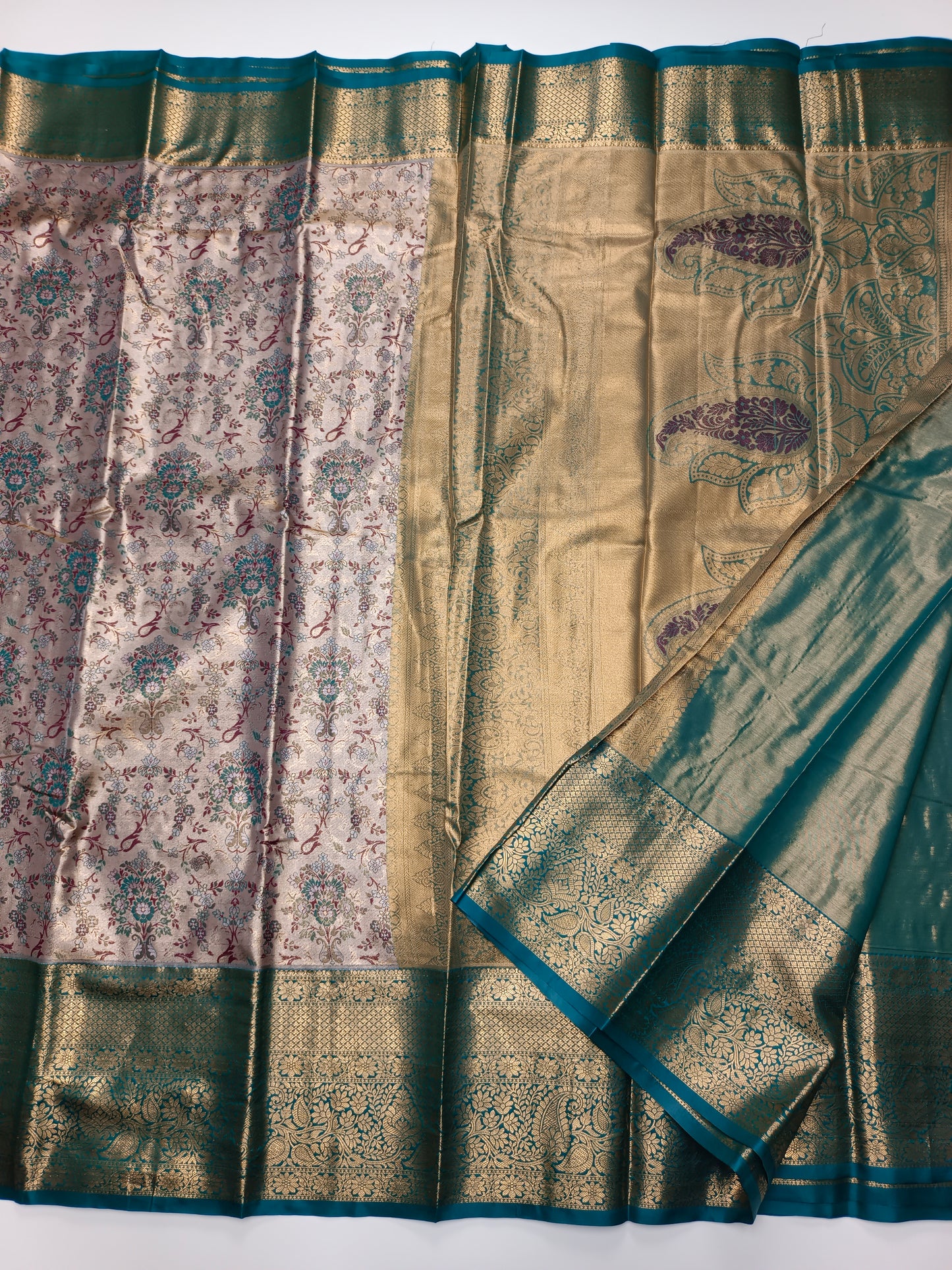 FANCY TISSUE BROCADE SAREE