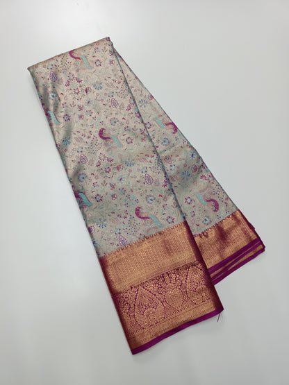 FANCY TISSUE BROCADE SAREE