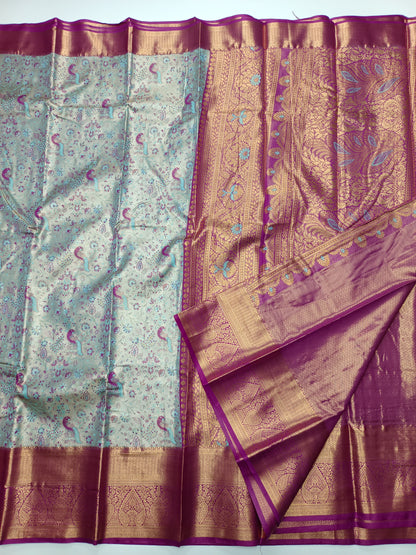 FANCY TISSUE BROCADE SAREE