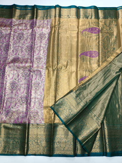FANCY TISSUE BROCADE SAREE