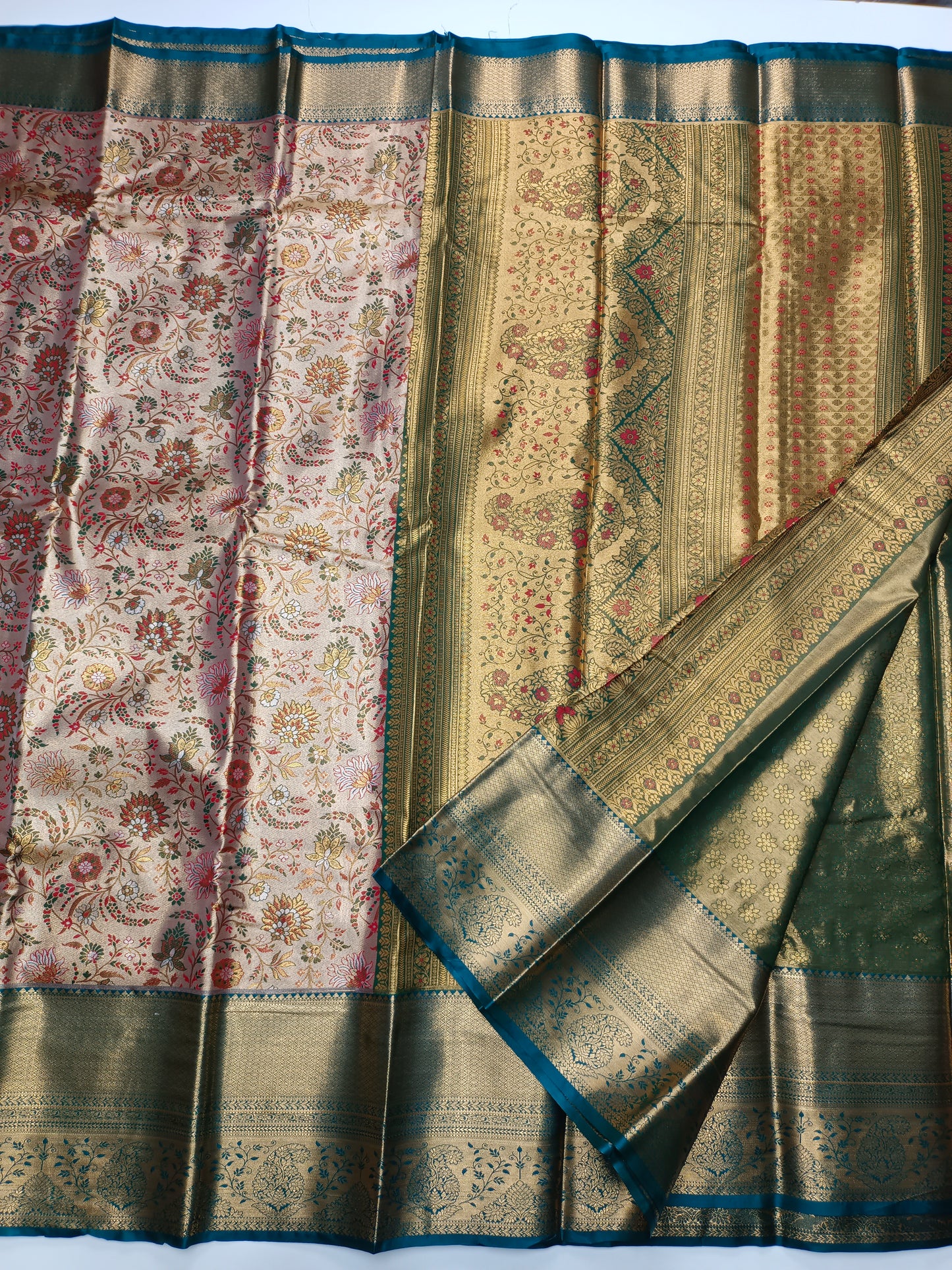 FANCY TISSUE BROCADE SAREE