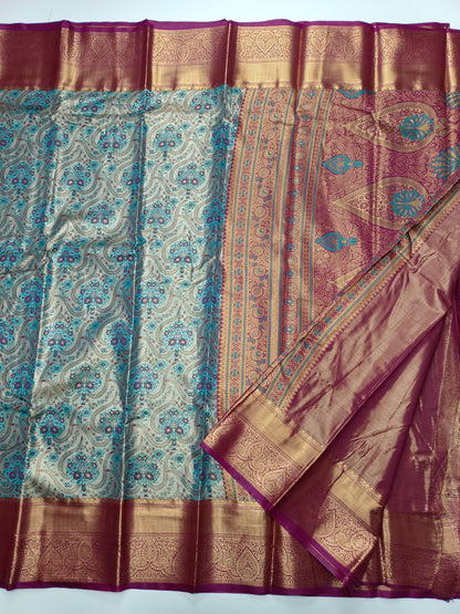 FANCY TISSUE BROCADE SAREE