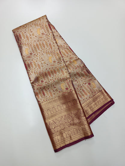 FANCY TISSUE BROCADE SAREE