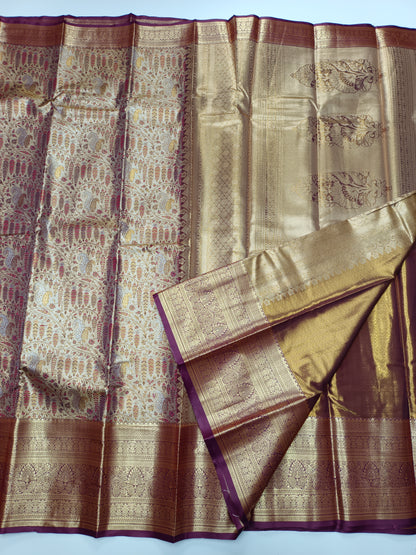FANCY TISSUE BROCADE SAREE