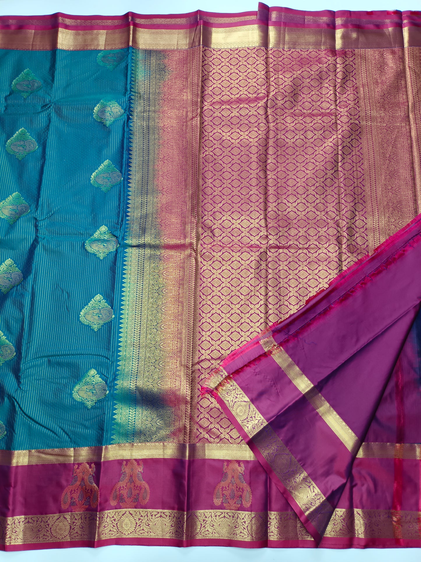 KANCHIPURAM SEMI SILK SAREE