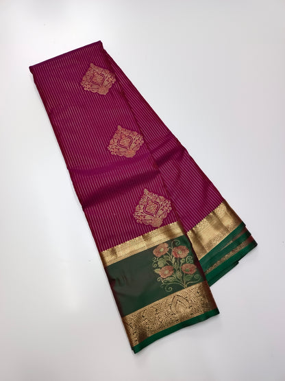 KANCHIPURAM SEMI SILK SAREE