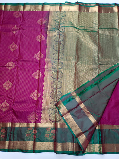 KANCHIPURAM SEMI SILK SAREE