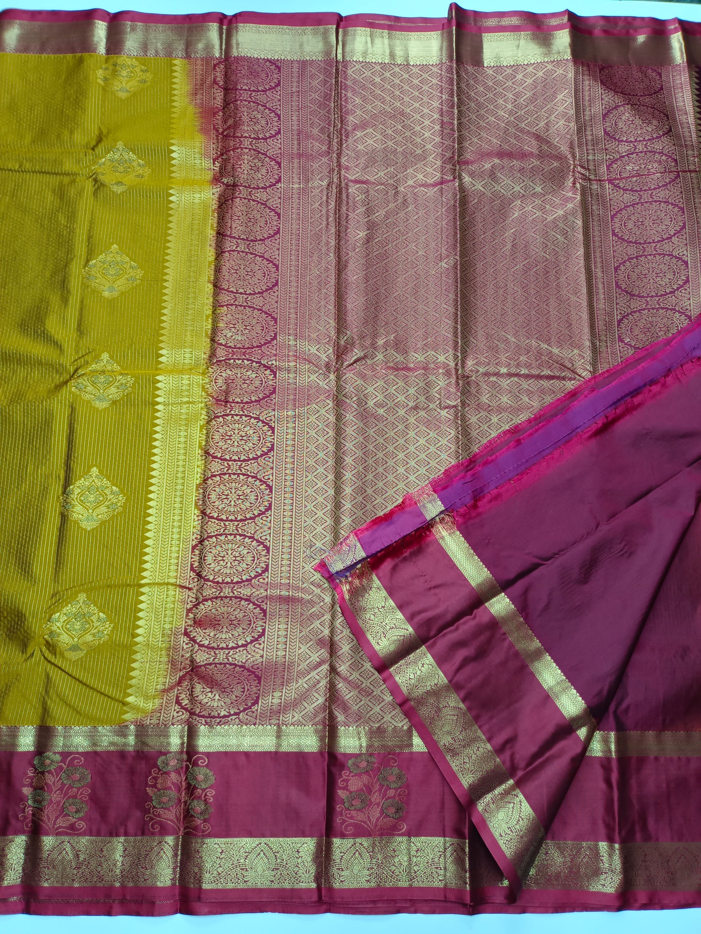 KANCHIPURAM SEMI SILK SAREE