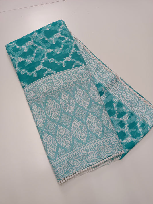 FANCY CHANDERI SILK SAREE