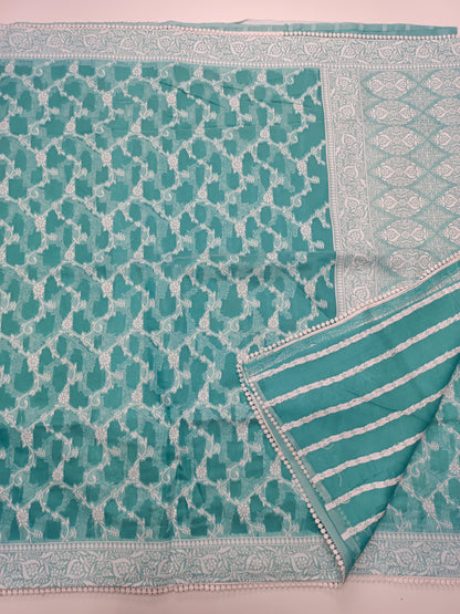 FANCY CHANDERI SILK SAREE