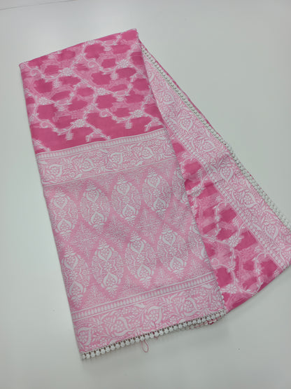 FANCY CHANDERI SILK SAREE