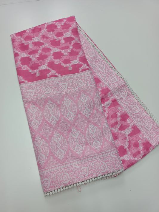 FANCY CHANDERI SILK SAREE