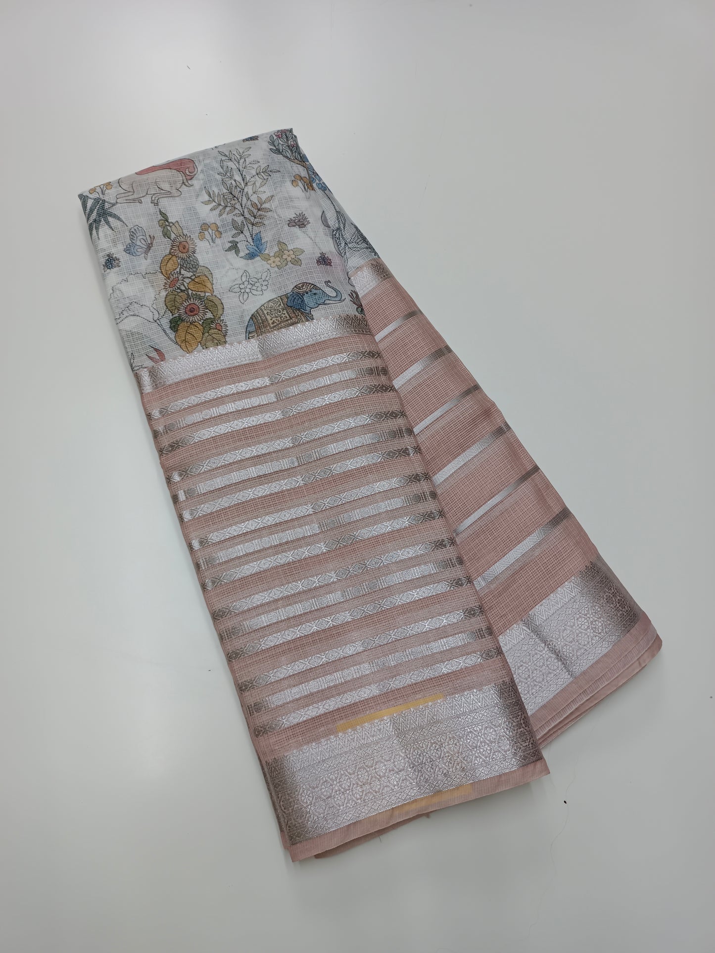 FANCY KORA SILK SAREE