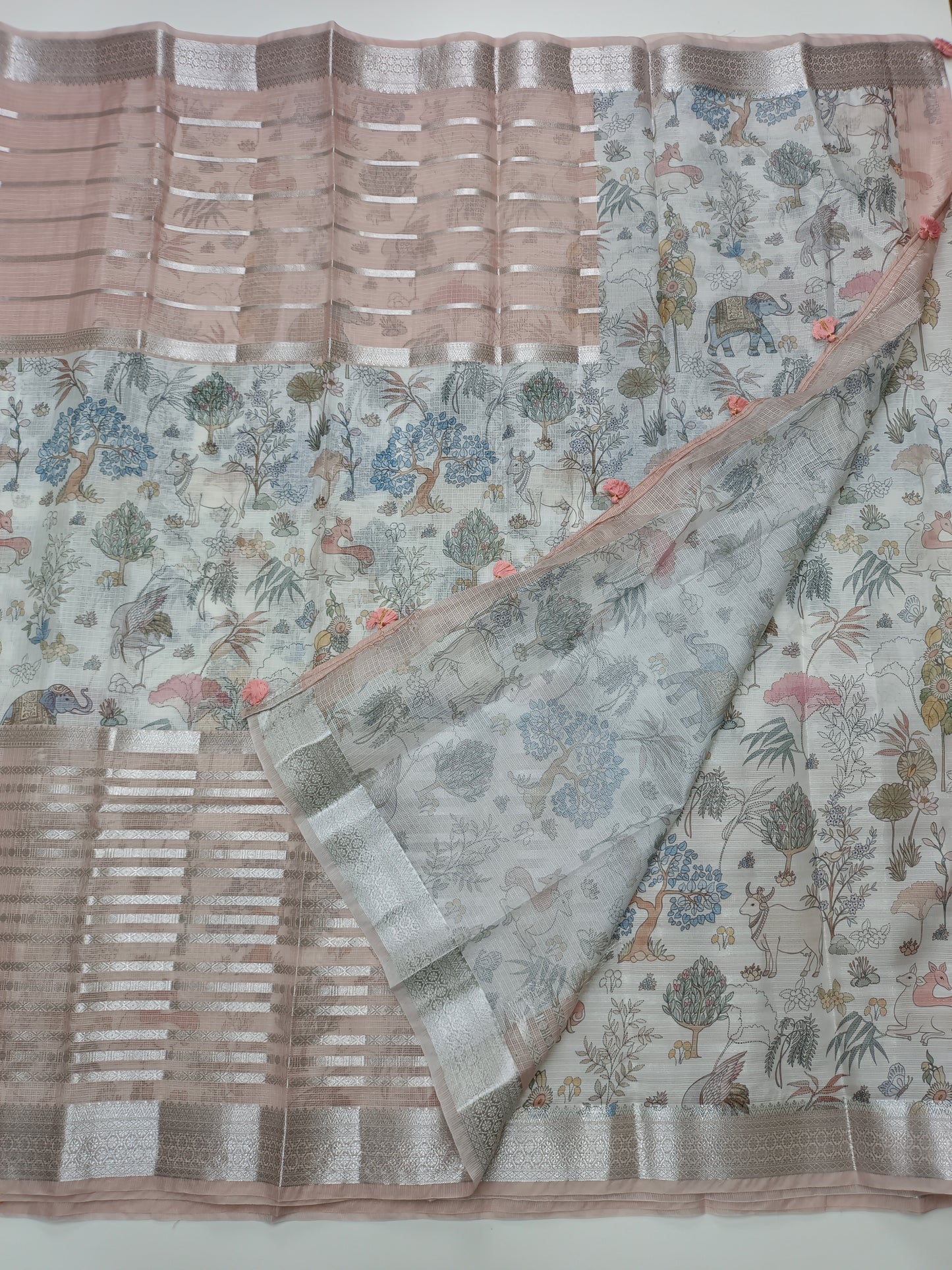 FANCY KORA SILK SAREE