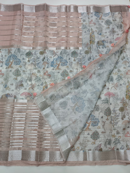 FANCY KORA SILK SAREE