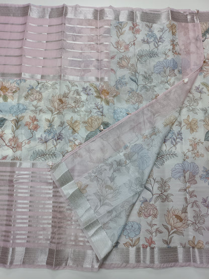 FANCY KORA SILK SAREE