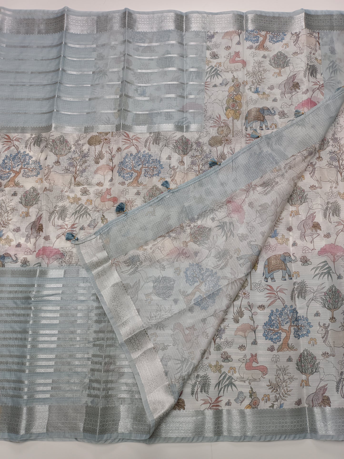 FANCY KORA SILK SAREE