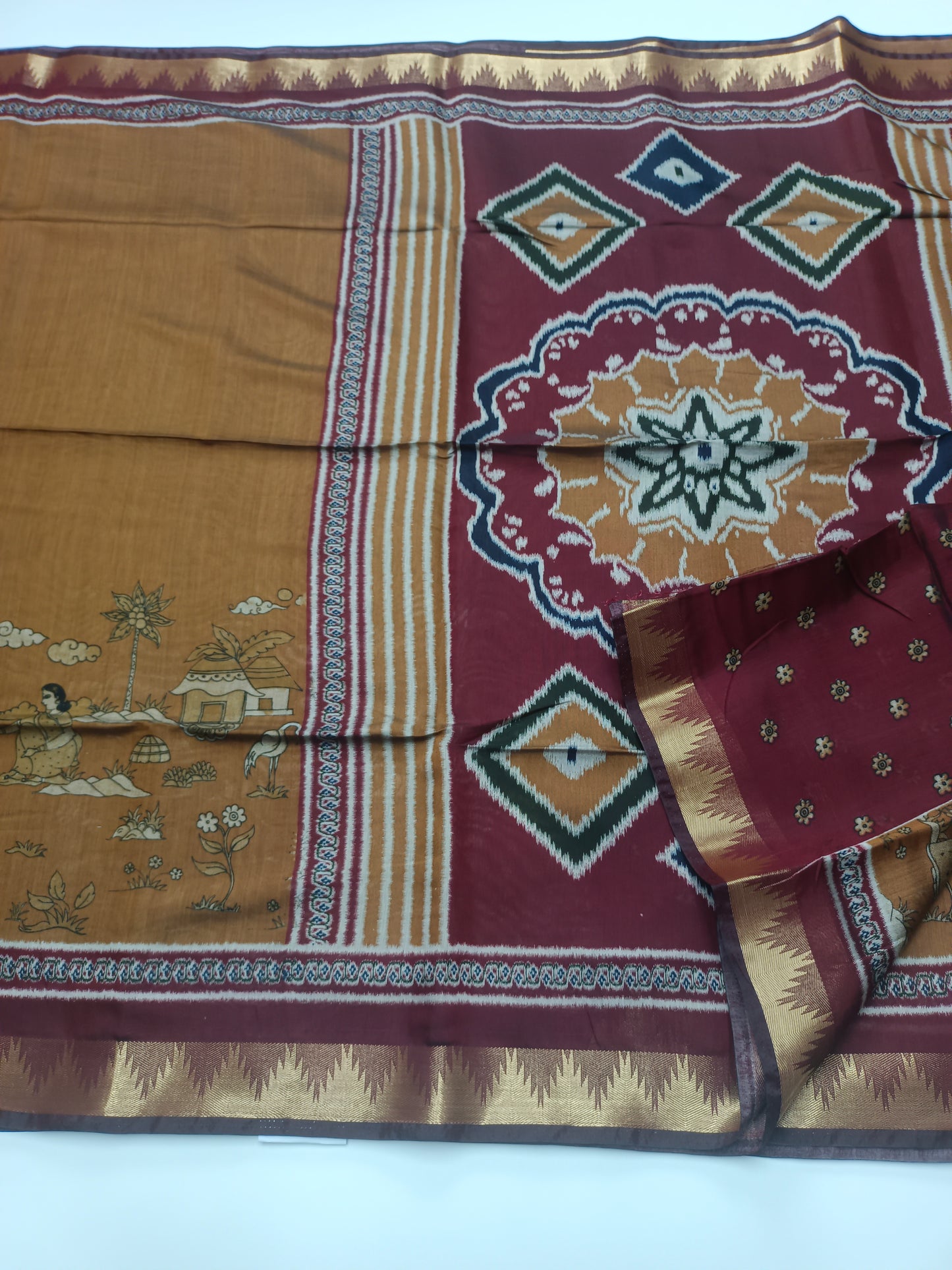 FANCY ASSAM COTTON SAREE