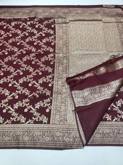 FANCY CHINON CREPE SAREE
