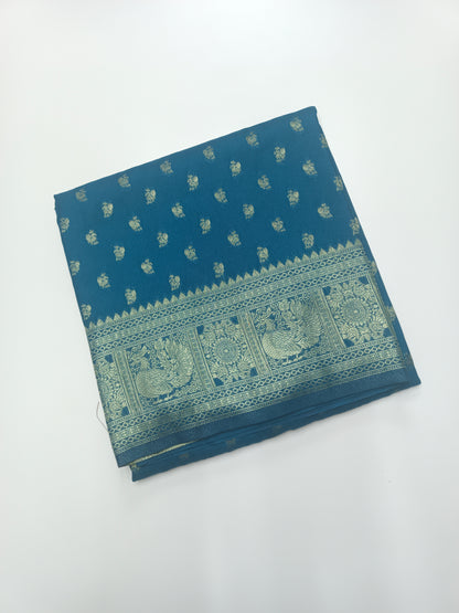 FANCY CHINON CREPE SAREE