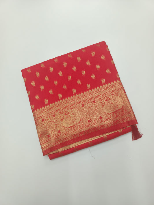 FANCY CHINON CREPE SAREE
