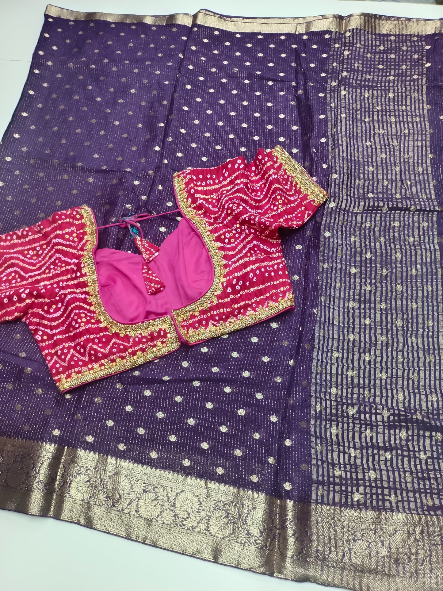 FANCY SEMI DOLA SILK SAREE(SPECIAL 30% DISCOUNT)