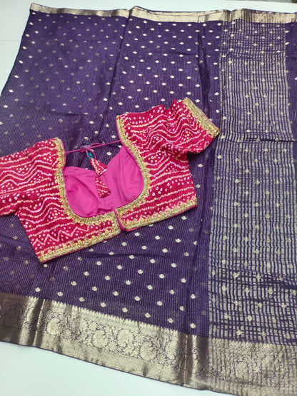 FANCY SEMI DOLA SILK SAREE(SPECIAL 30% DISCOUNT)