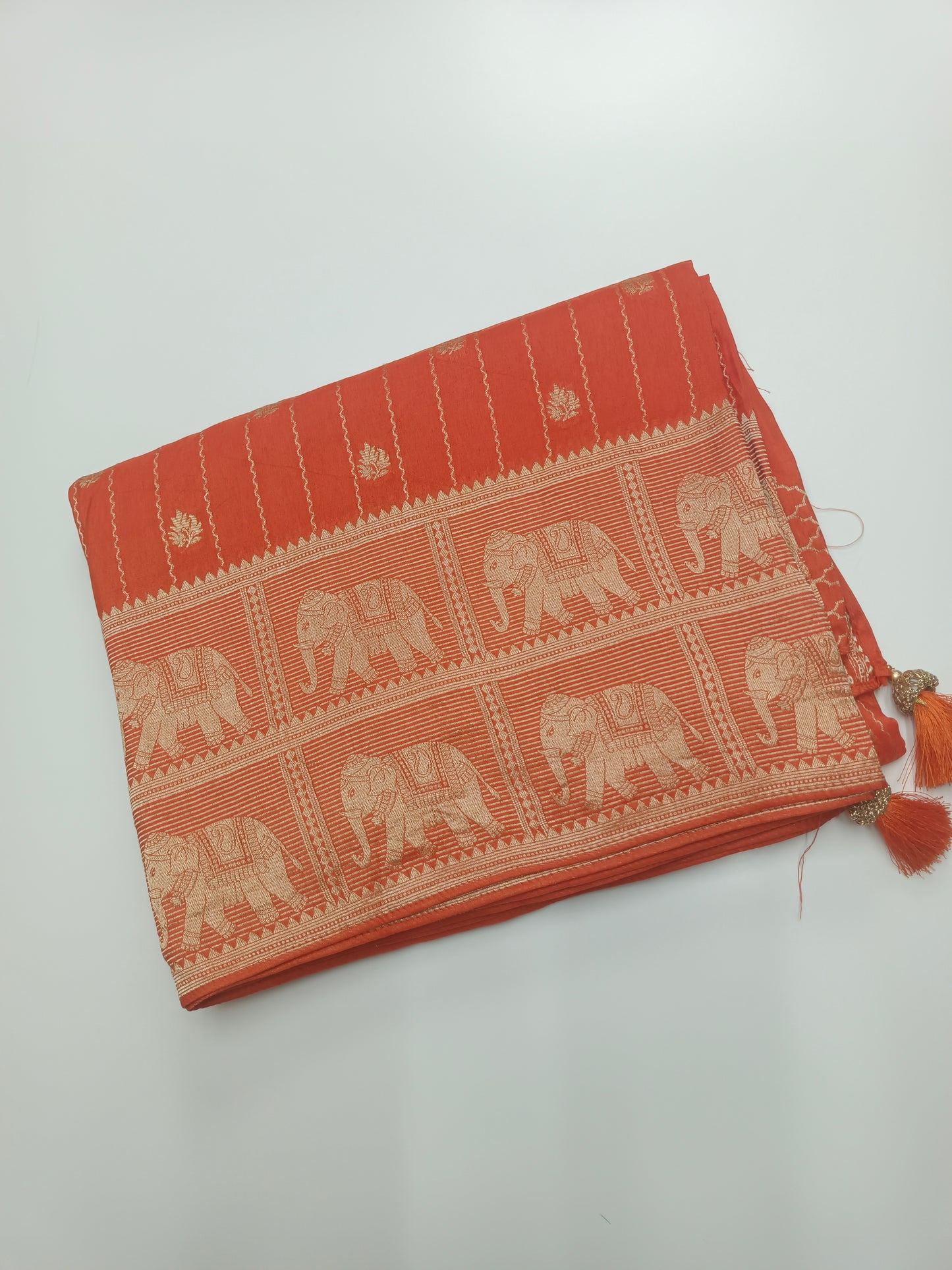 FANCY SEMI DOLA SILK SAREE(SPECIAL 30% DISCOUNT)