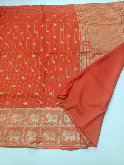 FANCY SEMI DOLA SILK SAREE(SPECIAL 30% DISCOUNT)