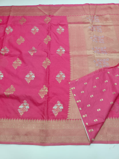 FANCY SEMI DOLA SILK SAREE(SPECIAL 30% DISCOUNT)