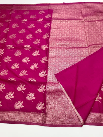 FANCY SEMI DOLA SILK SAREE(SPECIAL 30% DISCOUNT)