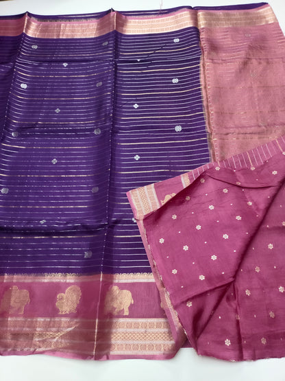 FANCY SEMI DOLA SILK SAREE(SPECIAL 30% DISCOUNT)