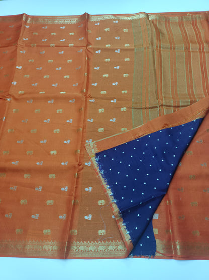 FANCY SEMI DOLA SILK SAREE(SPECIAL 30% DISCOUNT)