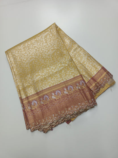 FANCY SEMI DOLA SILK SAREE (SPECIAL 30% DISCOUNT)