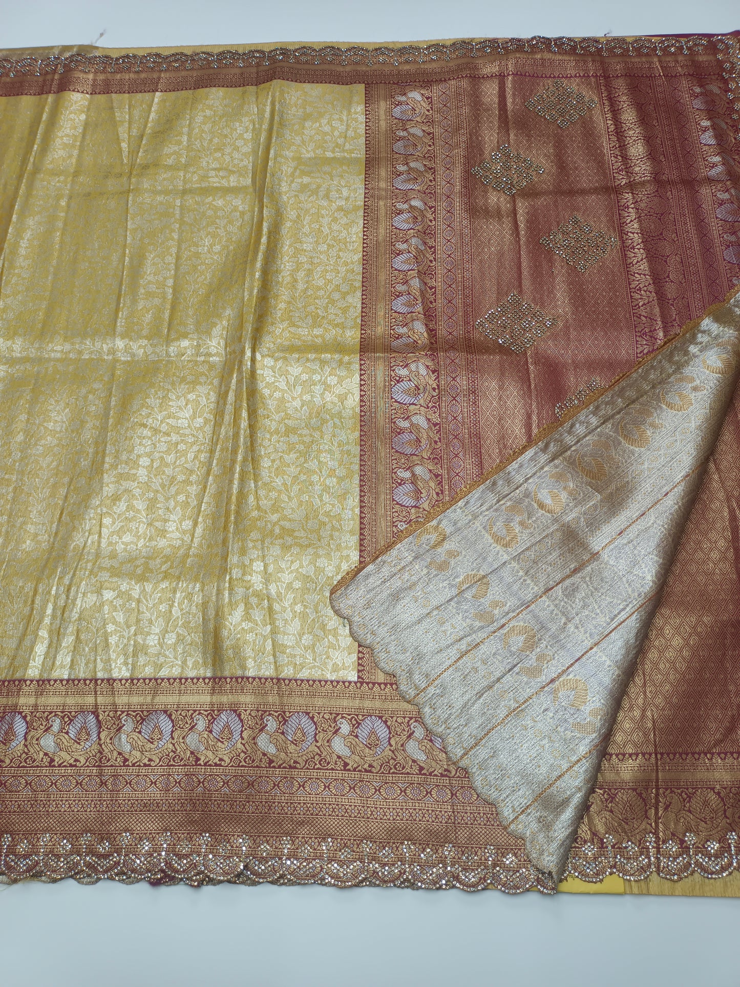 FANCY SEMI DOLA SILK SAREE (SPECIAL 30% DISCOUNT)