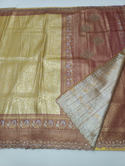 FANCY SEMI DOLA SILK SAREE (SPECIAL 30% DISCOUNT)