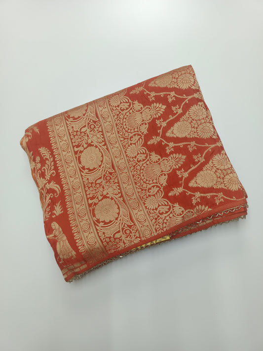FANCY SEMI DOLA SILK SAREE (SPECIAL 30% DISCOUNT)