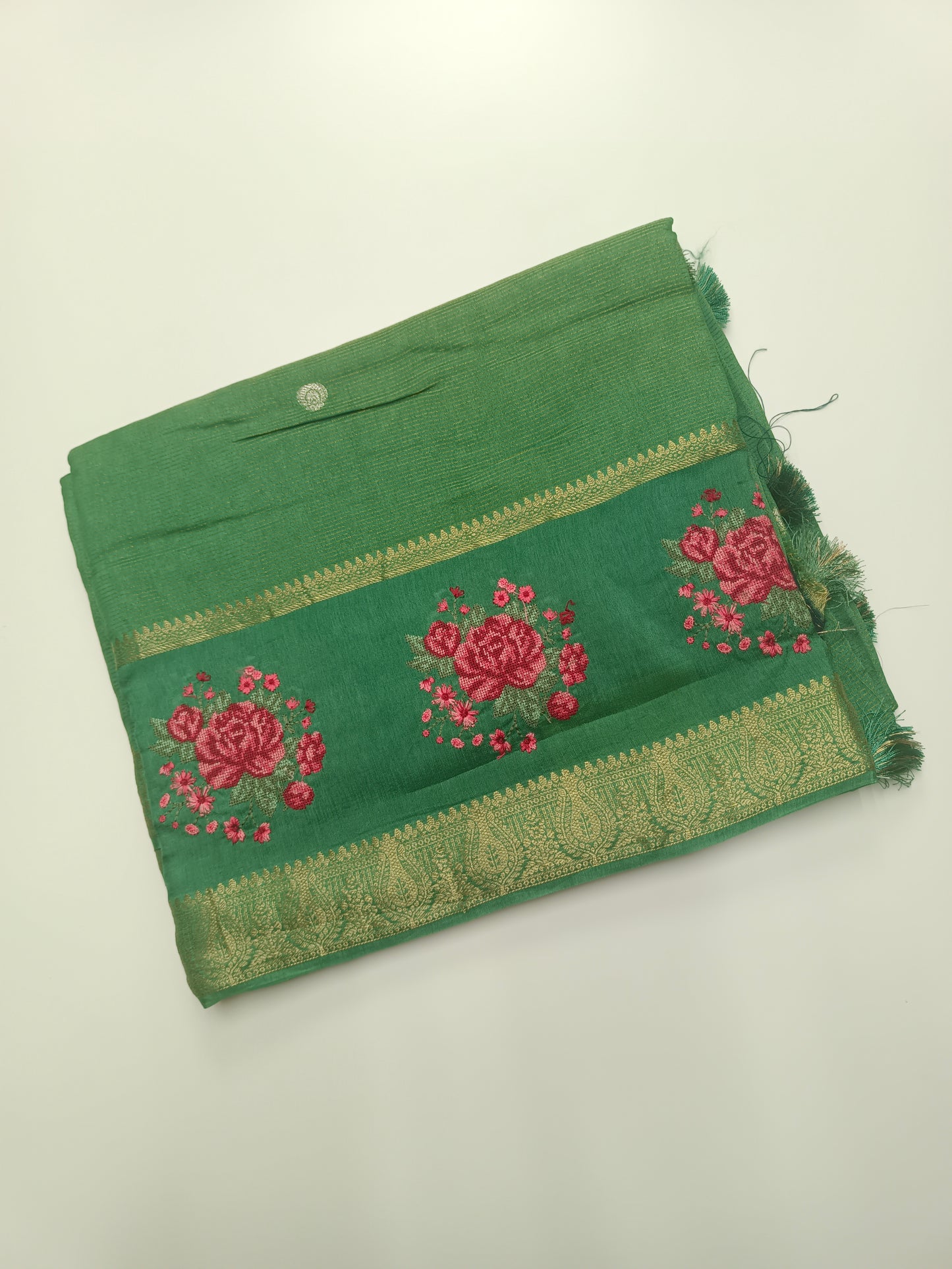 FANCY SEMI DOLA SILK SAREE (SPECIAL 30% DISCOUNT)