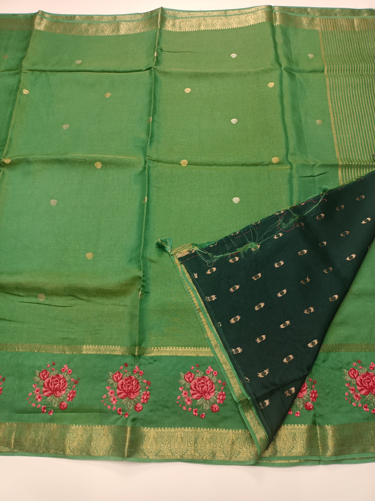 FANCY SEMI DOLA SILK SAREE (SPECIAL 30% DISCOUNT)