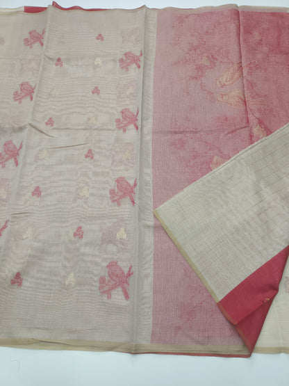 FANCY CHANDERI SILK SAREE (SPECIAL 30% DISCOUNT)