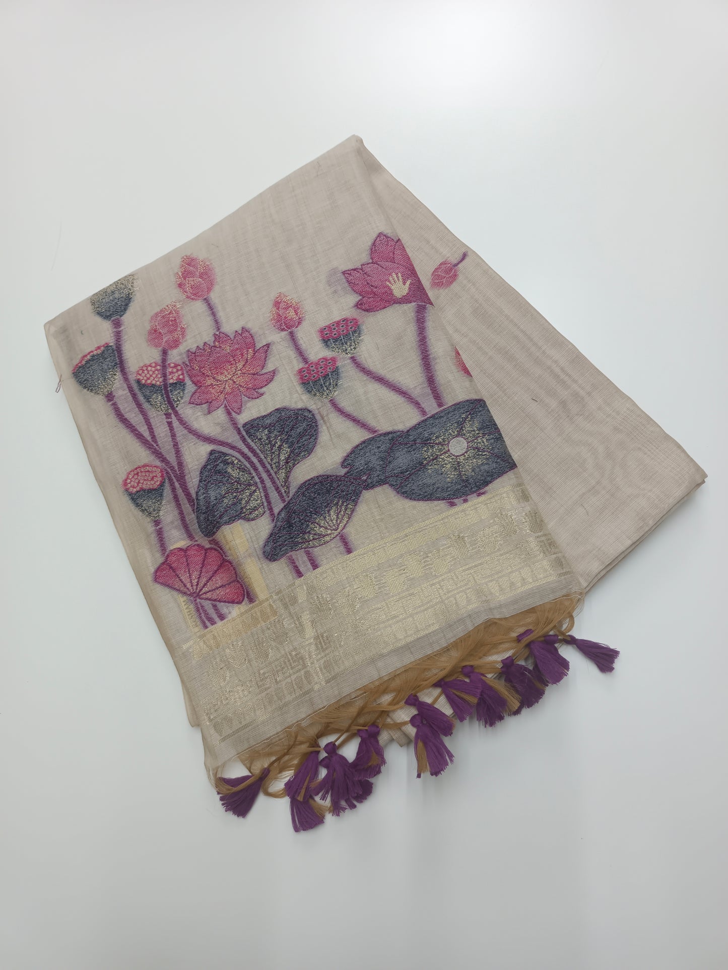 FANCY CHANDERI SILK SAREE (SPECIAL 30% DISCOUNT)