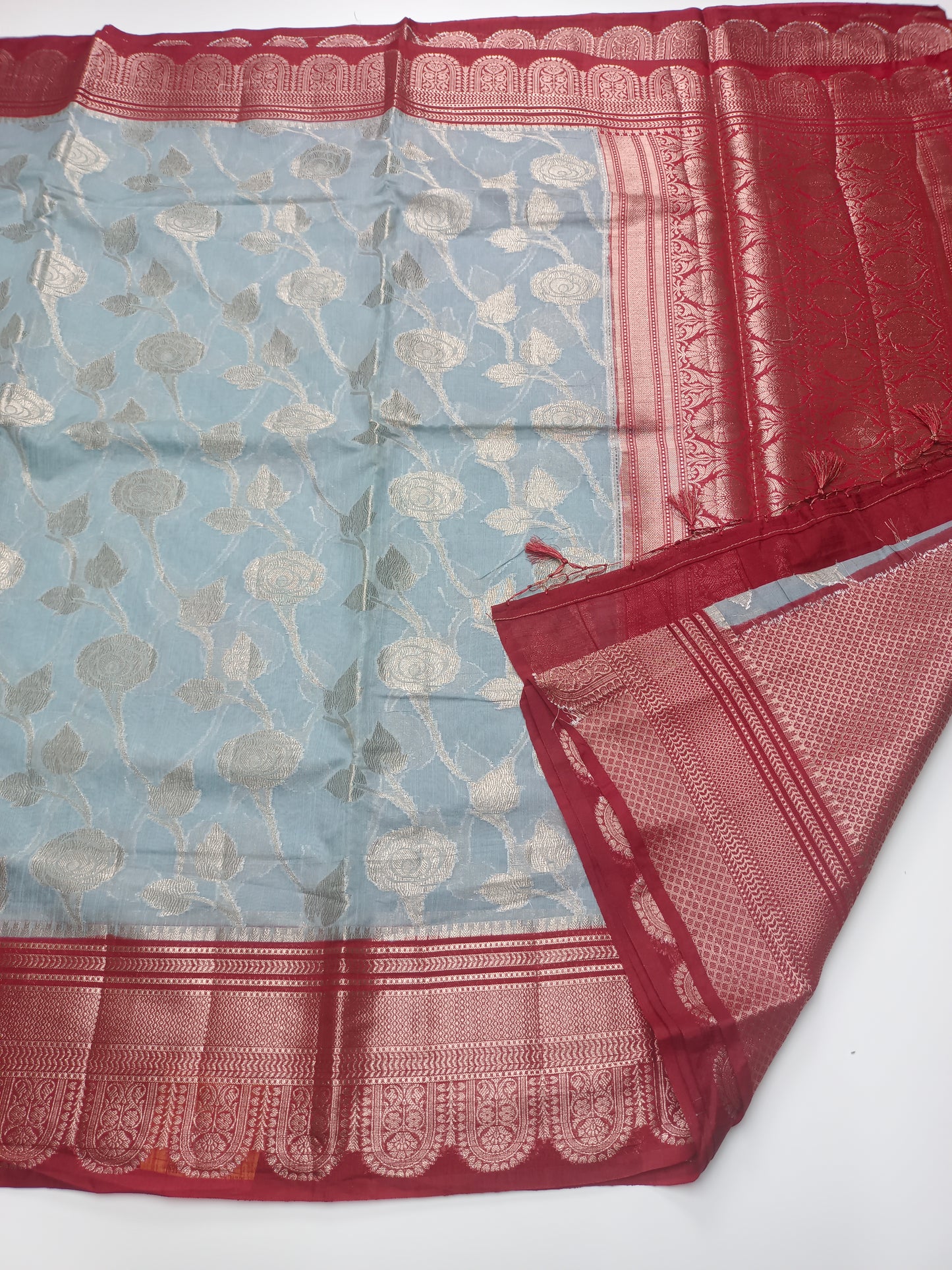 FANCY CHANDERI SILK SAREE (SPECIAL 30% DISCOUNT)