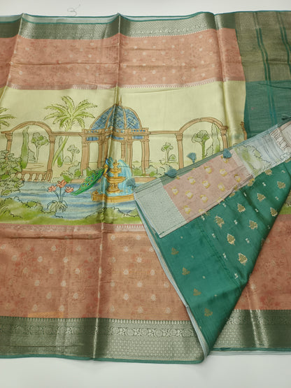 FANCY SEMI DOLA SILK SAREE (SPECIAL 30% DISCOUNT)