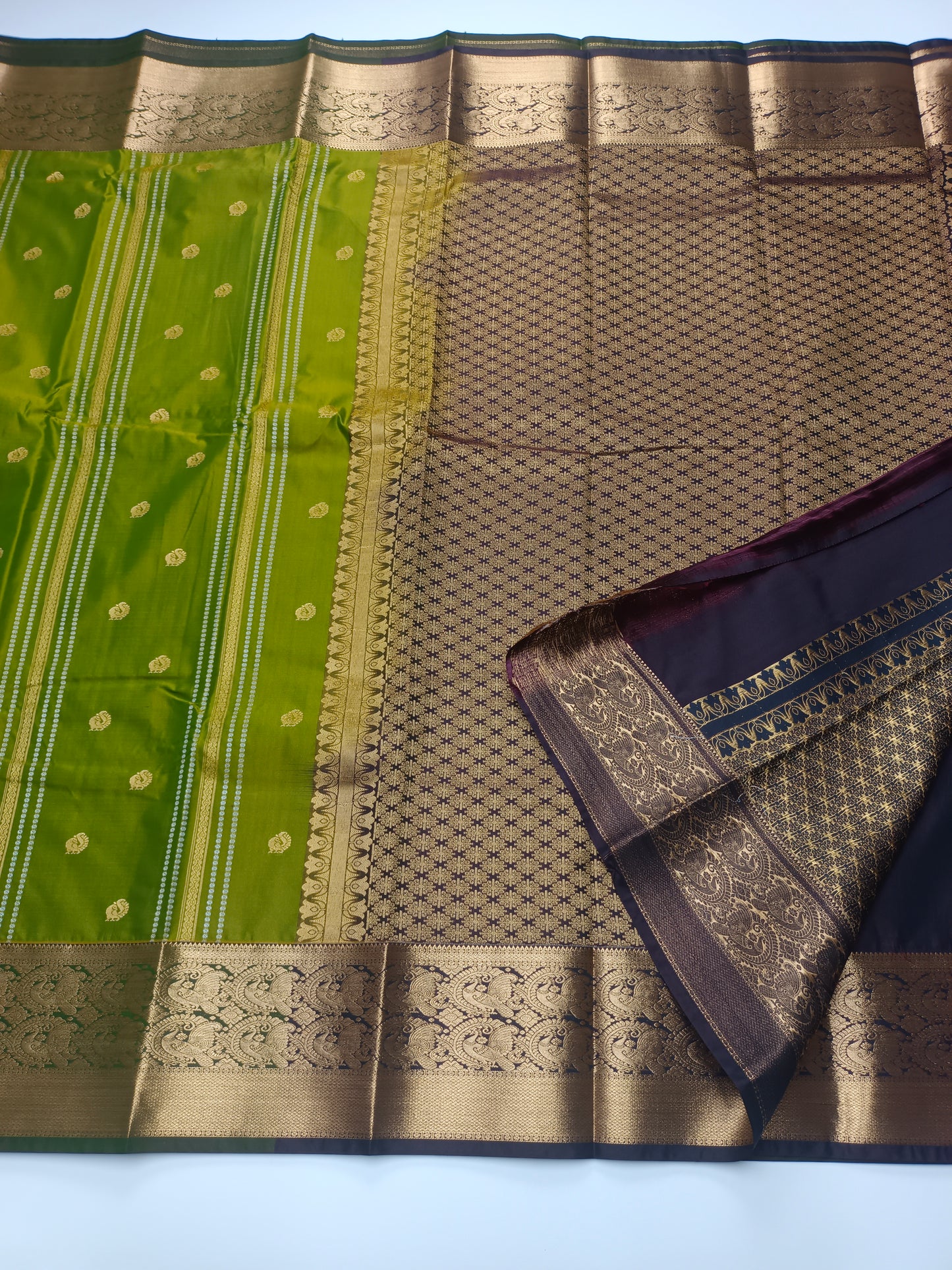 KANCHIPURAM SEMI SILK SAREE