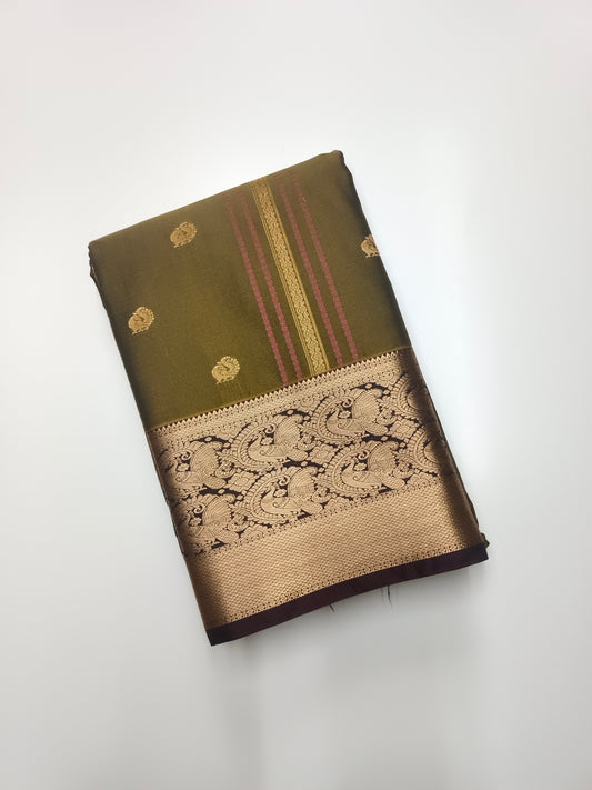 KANCHIPURAM SEMI SILK SAREE