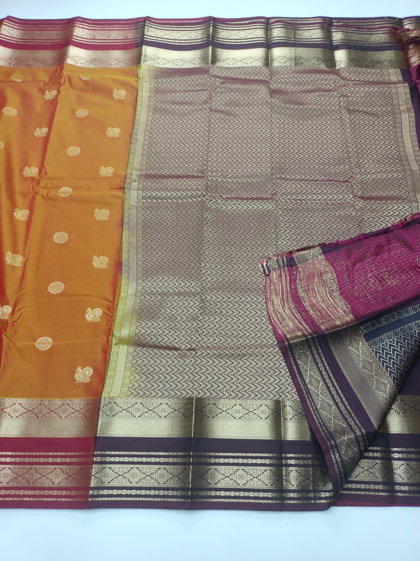 KANCHIPURAM SEMI SILK SAREE