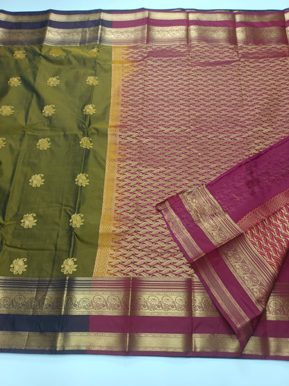 KANCHIPURAM SEMI SILK SAREE
